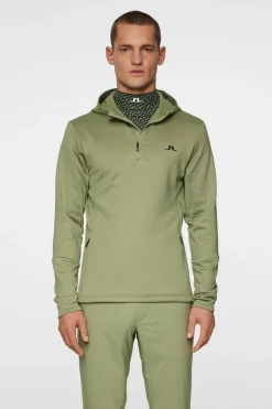 J.Lindeberg Aerial Quarter Zip Hood* Golf|Base & Mid Layers