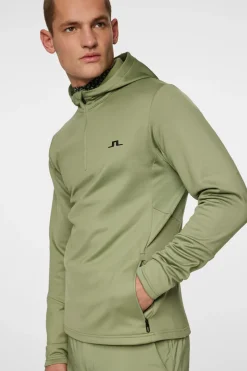 J.Lindeberg Aerial Quarter Zip Hood* Golf|Base & Mid Layers