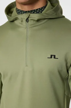 J.Lindeberg Aerial Quarter Zip Hood* Golf|Base & Mid Layers