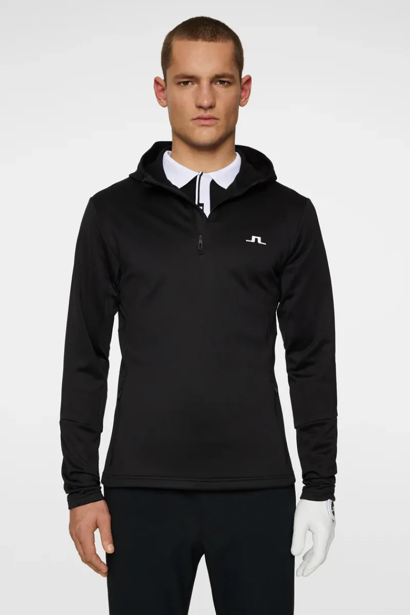 J.Lindeberg Aerial Quarter Zip Hood* Golf|Base & Mid Layers