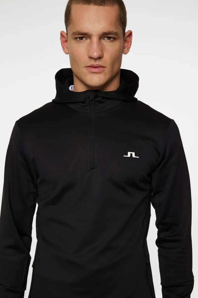 J.Lindeberg Aerial Quarter Zip Hood* Golf|Base & Mid Layers