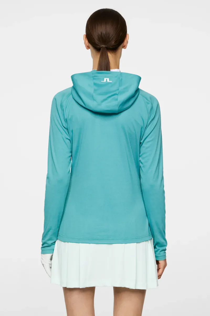 J.Lindeberg Agnes Quarter Zip Hood* Golf|Base & Mid Layers