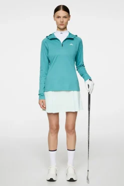 J.Lindeberg Agnes Quarter Zip Hood* Golf|Base & Mid Layers