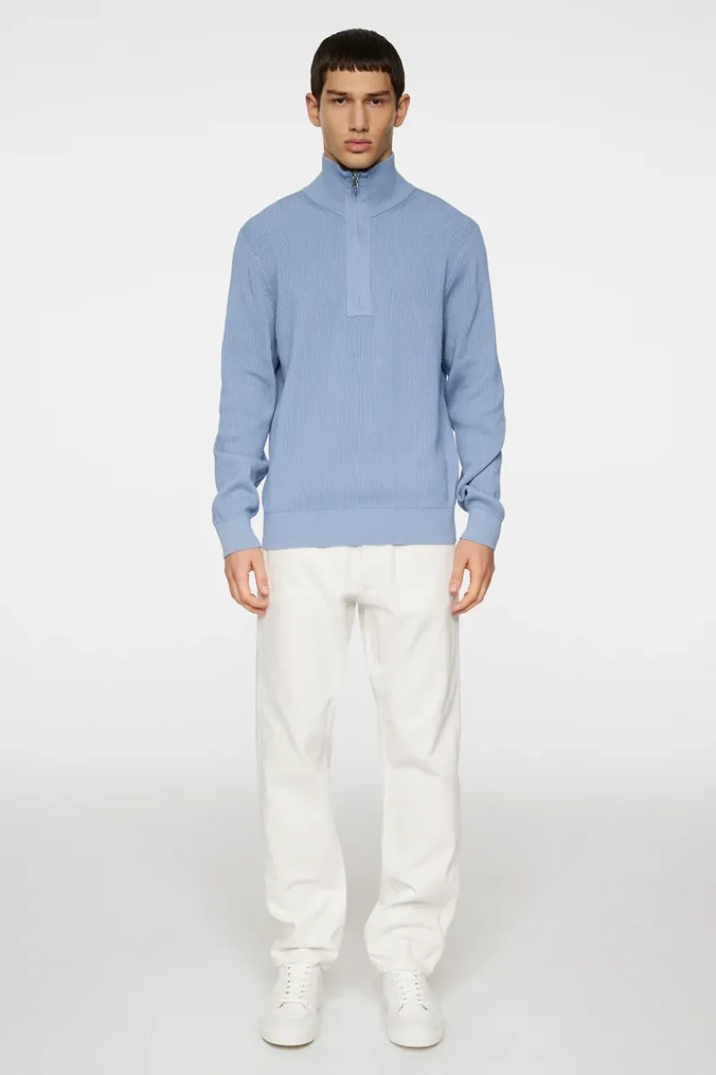 J.Lindeberg Alex Half Zip Knitted Sweater* Knitwear|Tops