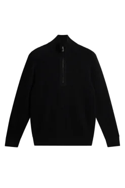 J.Lindeberg Alex Half Zip Knitted Sweater* Knitwear|Tops