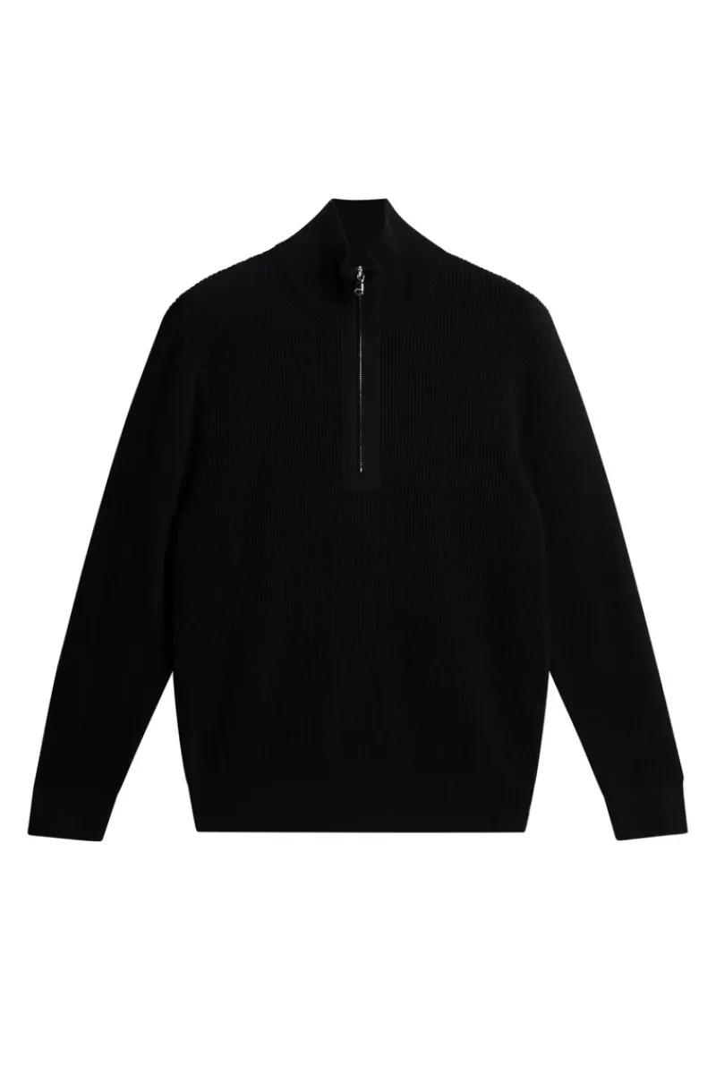 J.Lindeberg Alex Half Zip Knitted Sweater* Knitwear|Tops
