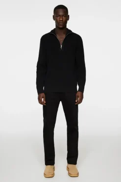 J.Lindeberg Alex Half Zip Knitted Sweater* Knitwear|Tops