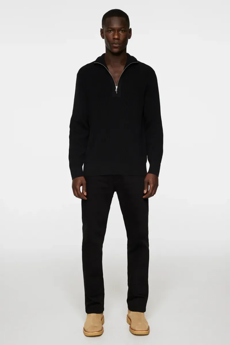 J.Lindeberg Alex Half Zip Knitted Sweater* Knitwear|Tops