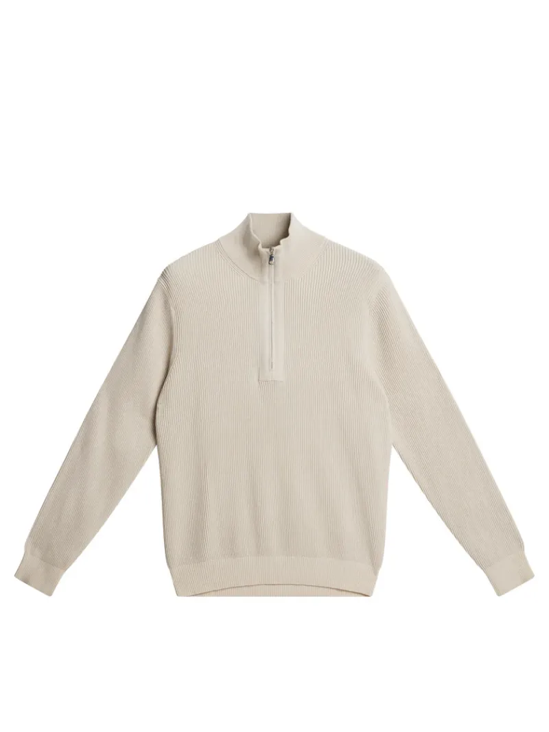 J.Lindeberg Alex Half Zip Knitted Sweater* Knitwear|Tops