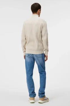 J.Lindeberg Alex Half Zip Knitted Sweater* Knitwear|Tops