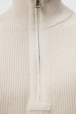 J.Lindeberg Alex Half Zip Knitted Sweater* Knitwear|Tops