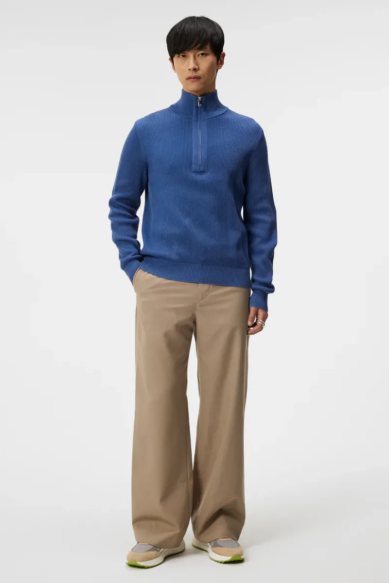 J.Lindeberg Alex Half Zip Knitted Sweater* Knitwear|Tops