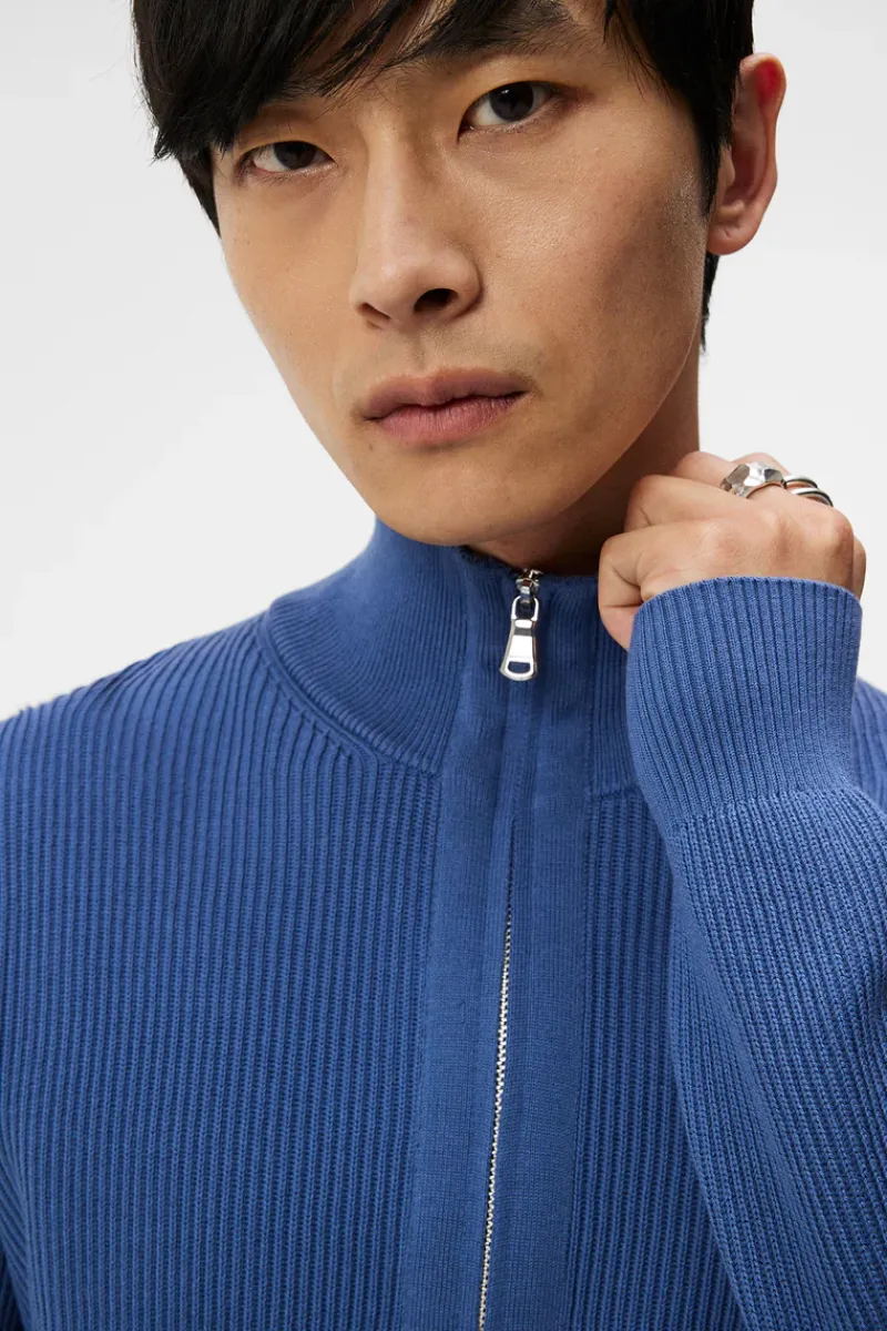 J.Lindeberg Alex Half Zip Knitted Sweater* Knitwear|Tops