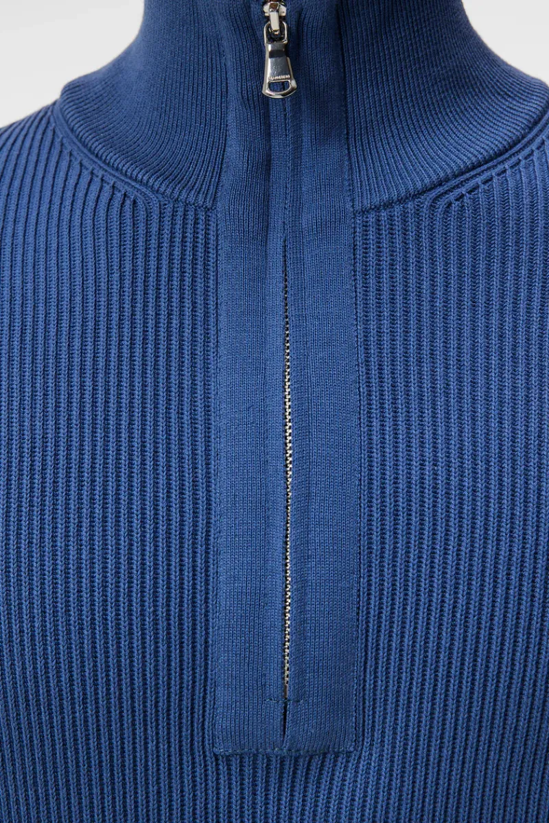 J.Lindeberg Alex Half Zip Knitted Sweater* Knitwear|Tops
