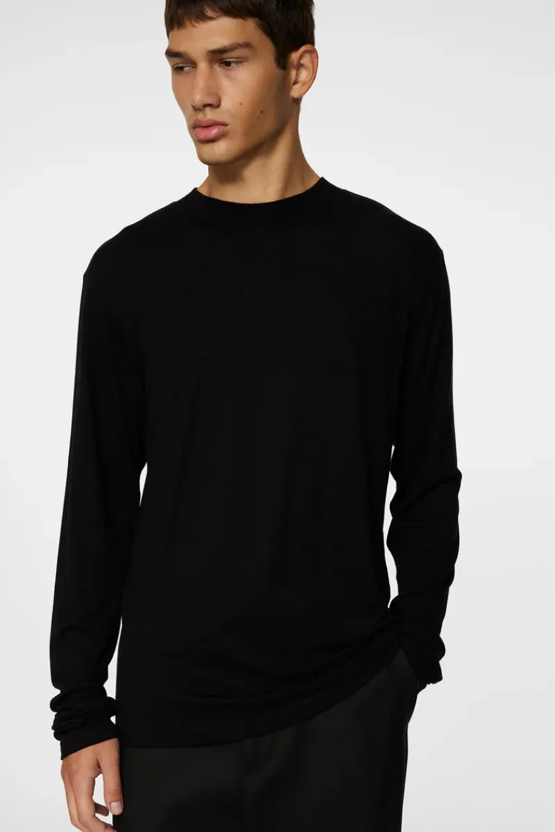 J.Lindeberg Arnie mock neck LS t-shirt* T-shirts|Tops