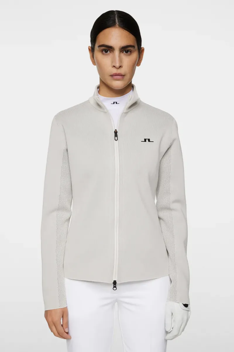 J.Lindeberg Bell Tech Knit Zip Sweater* Golf|Knitwear