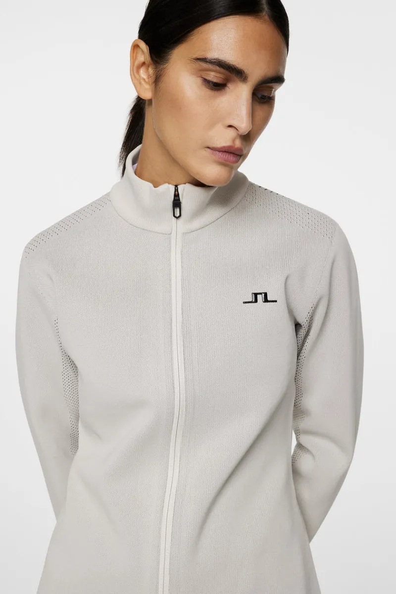 J.Lindeberg Bell Tech Knit Zip Sweater* Golf|Knitwear