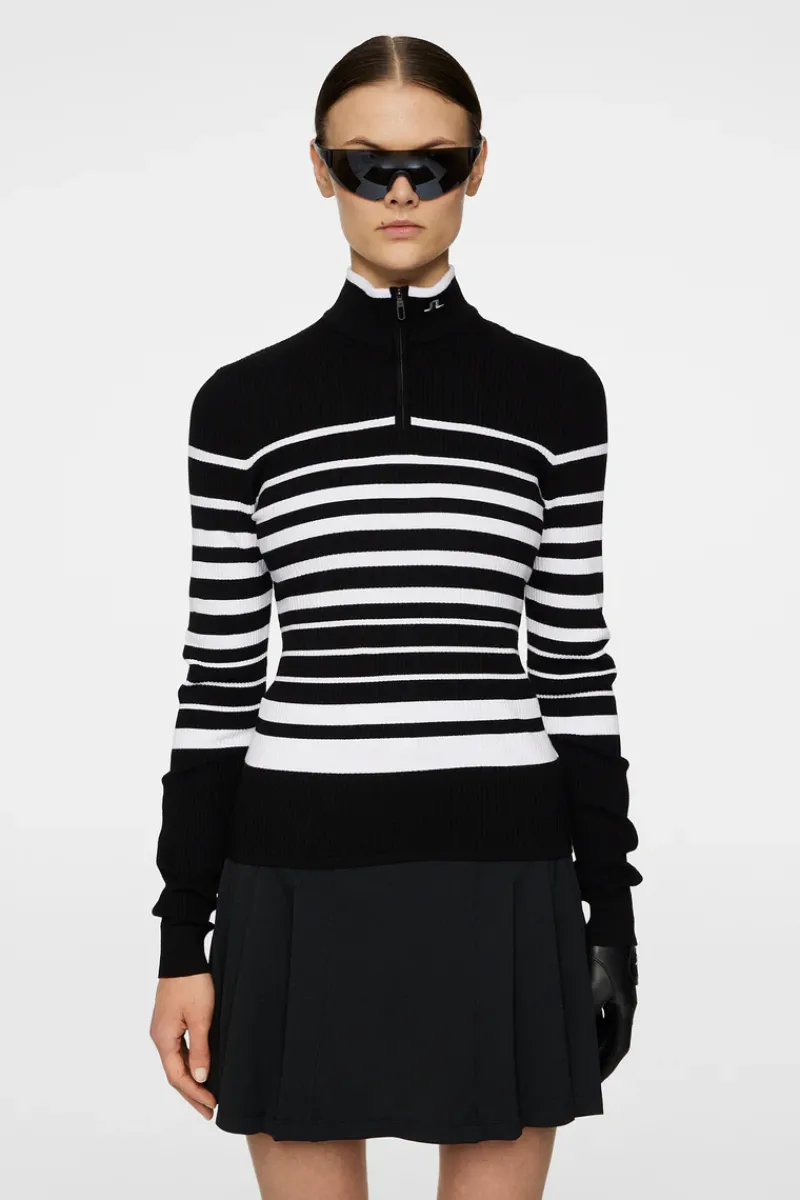 J.Lindeberg Cheryl Knitted Zip Sweater* Golf|Tops