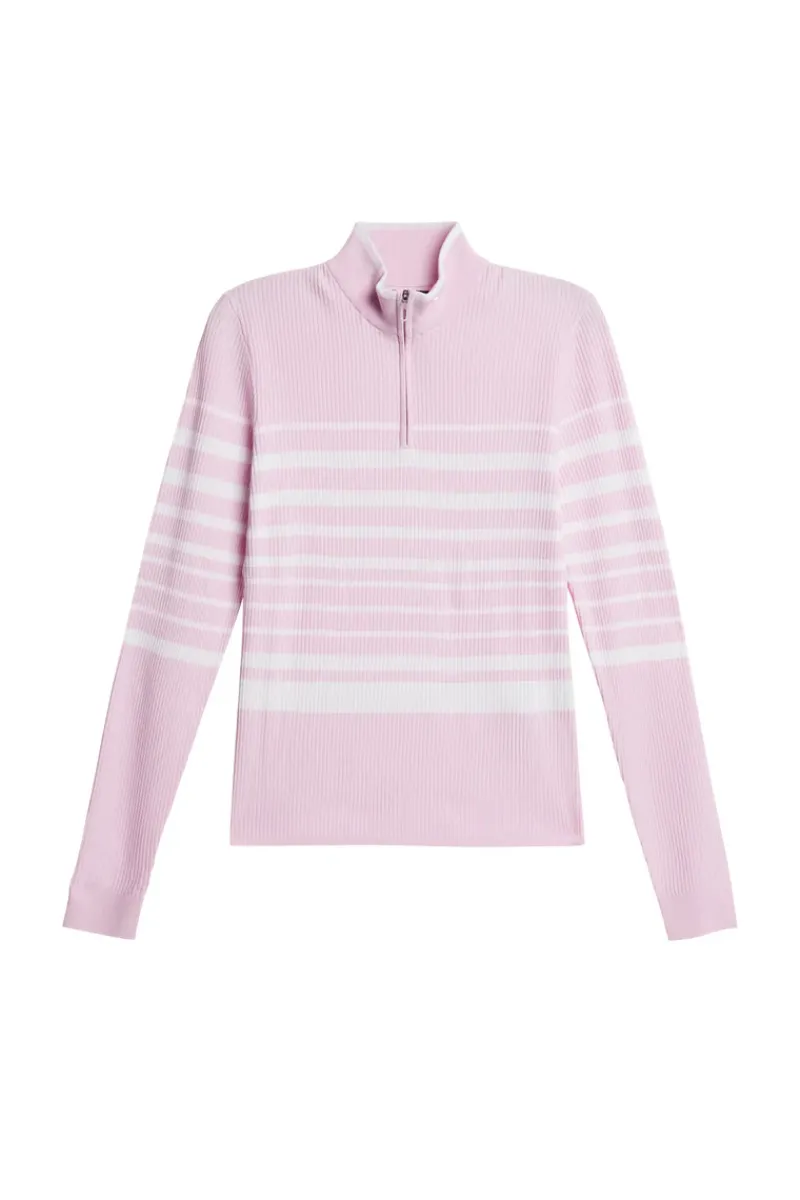 J.Lindeberg Cheryl Knitted Zip Sweater* Golf|Knitwear