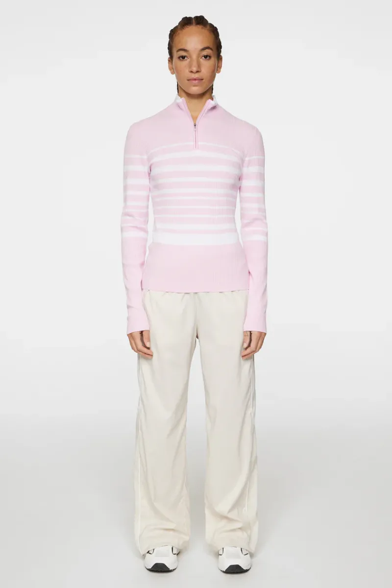 J.Lindeberg Cheryl Knitted Zip Sweater* Golf|Knitwear