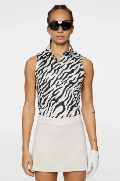 J.Lindeberg Dena Print Sleeveless Top* Golf|Tops