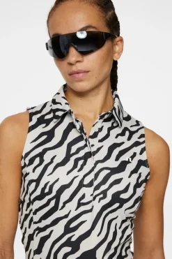 J.Lindeberg Dena Print Sleeveless Top* Golf|Tops