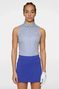 J.Lindeberg Dena Print Sleeveless Top* Golf|Tanks