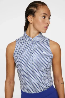 J.Lindeberg Dena Print Sleeveless Top* Golf|Tanks