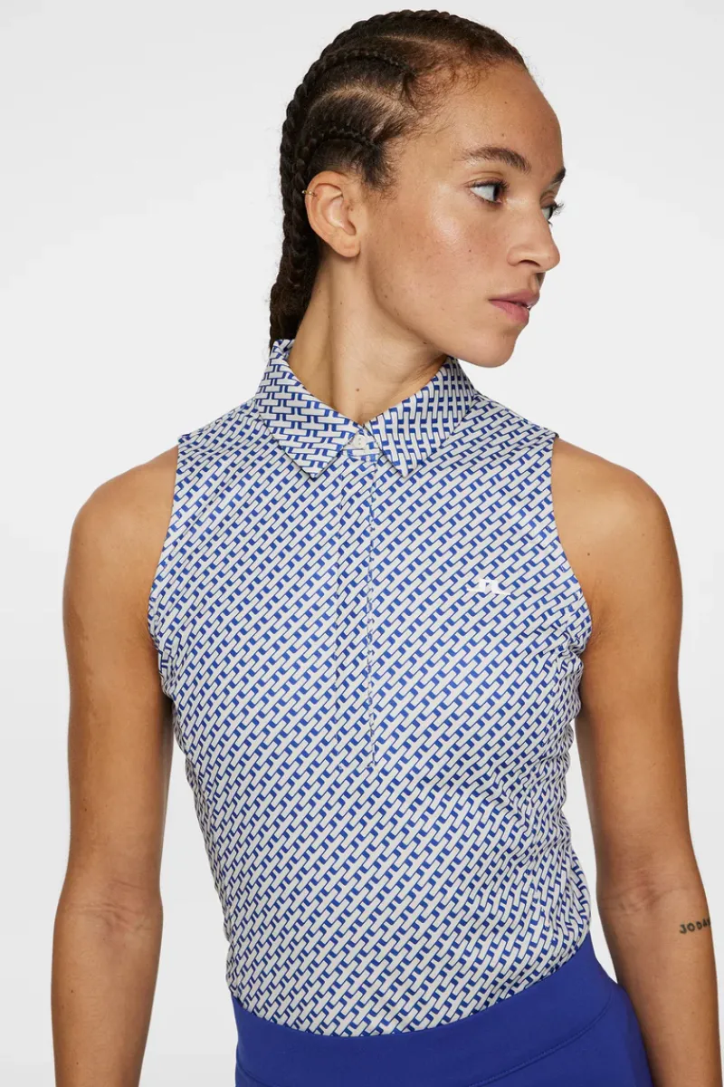 J.Lindeberg Dena Print Sleeveless Top* Golf|Tanks
