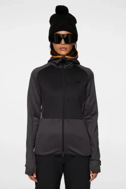 J.Lindeberg Elana Full Zip Hood* Basis- & Mellomlag|Base & Mellomlag