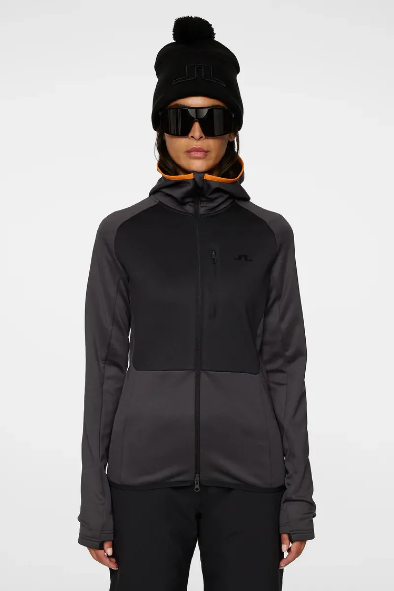 J.Lindeberg Elana Full Zip Hood* Basis- & Mellomlag|Base & Mellomlag