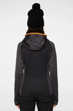J.Lindeberg Elana Full Zip Hood* Basis- & Mellomlag|Base & Mellomlag