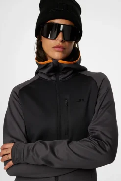 J.Lindeberg Elana Full Zip Hood* Basis- & Mellomlag|Base & Mellomlag