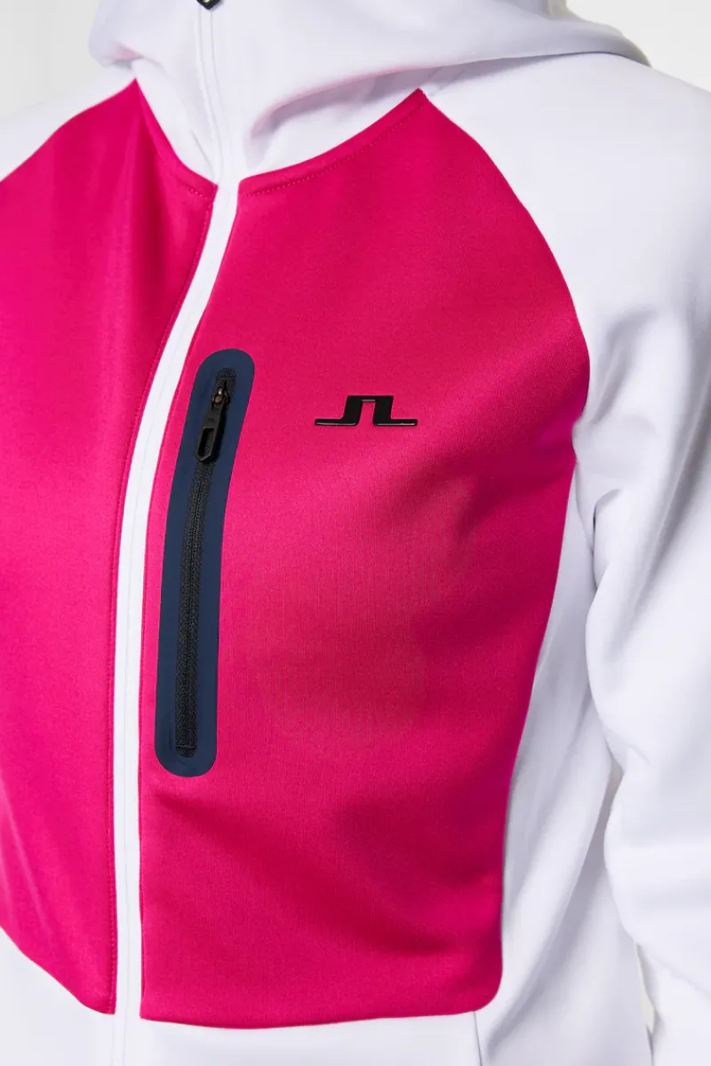 J.Lindeberg Elana Full Zip Hood* Basis- & Mellomlag|Base & Mellomlag