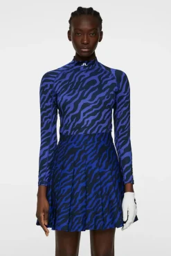 J.Lindeberg Ella Print Compression Top* Golf|Base & Mid Layers