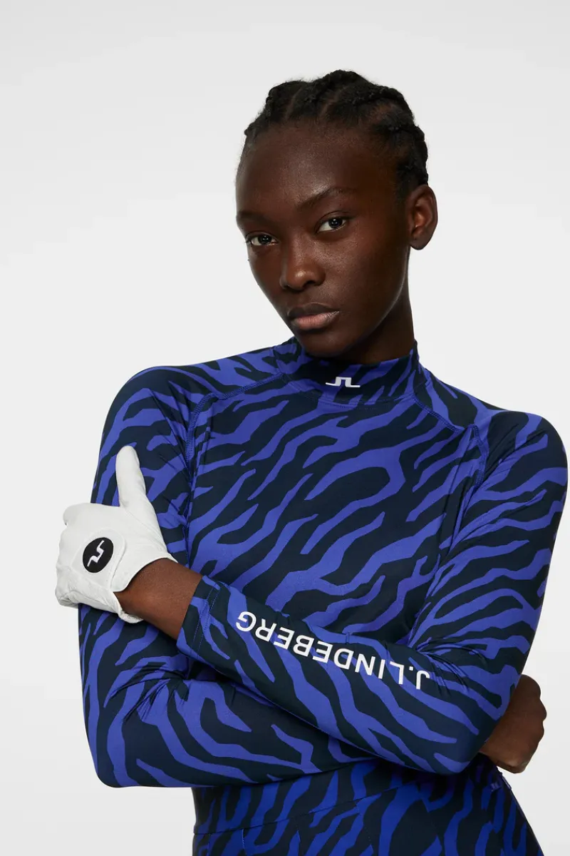 J.Lindeberg Ella Print Compression Top* Golf|Base & Mid Layers