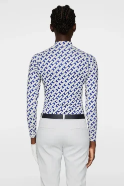 J.Lindeberg Ella Print Compression Top* Golf|Base & Mid Layers