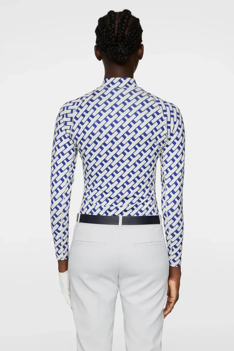 J.Lindeberg Ella Print Compression Top* Golf|Base & Mid Layers