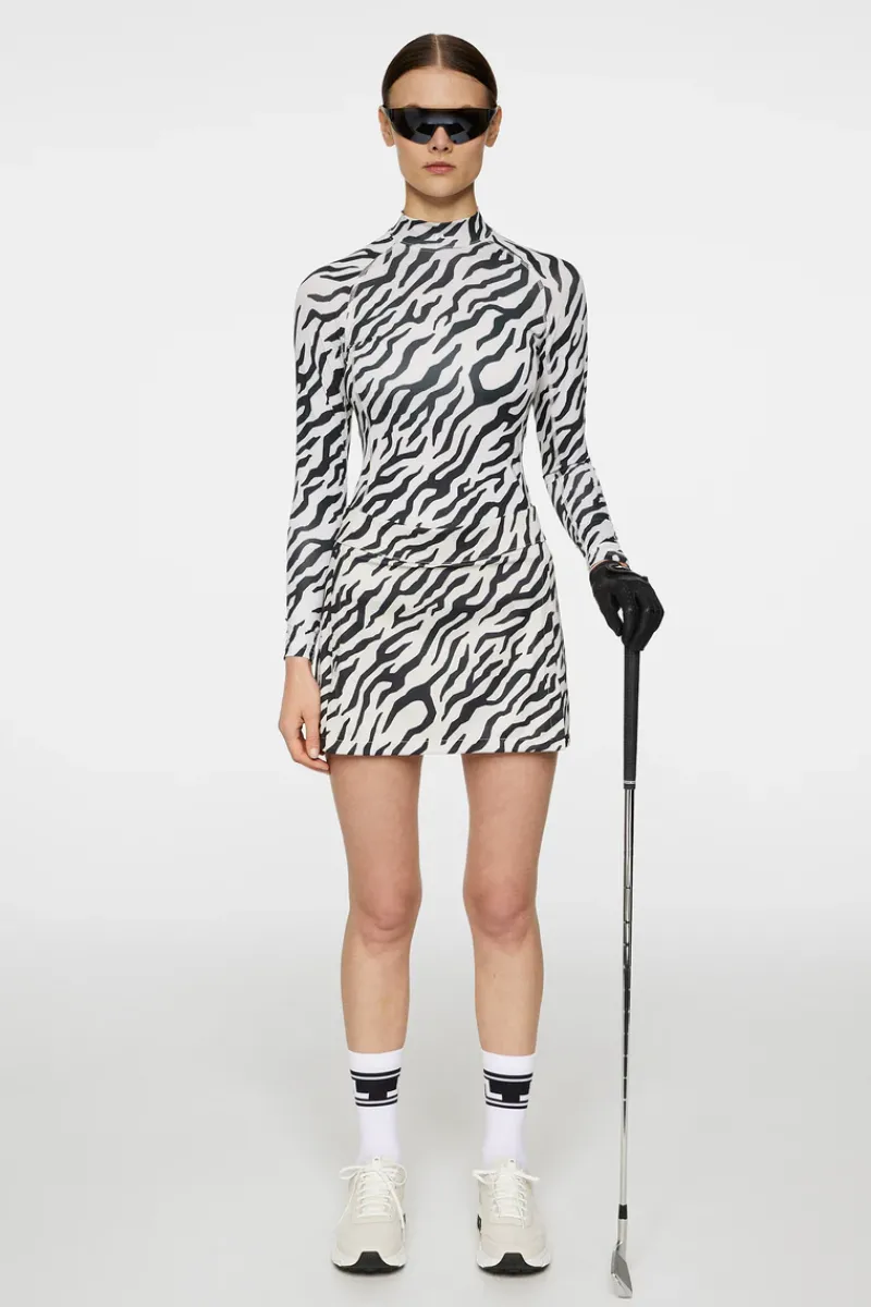 J.Lindeberg Ella Print Compression Top* Golf|Base & Mid Layers