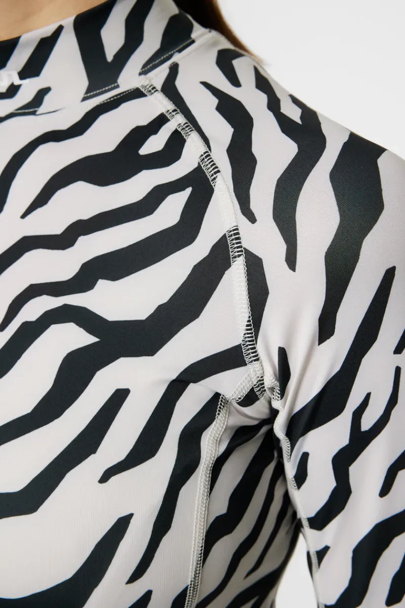 J.Lindeberg Ella Print Compression Top* Golf|Base & Mid Layers
