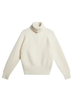 J.Lindeberg Finja Knitted Zip Sweater* Strikketøy|Strikkeklær