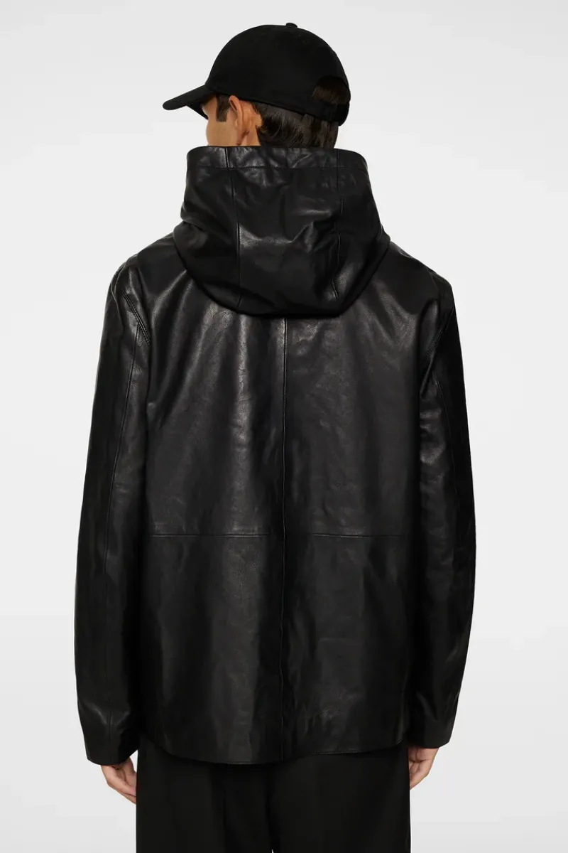 J.Lindeberg Hadley Leather Hoody Jacket* Jackets|Outerwear