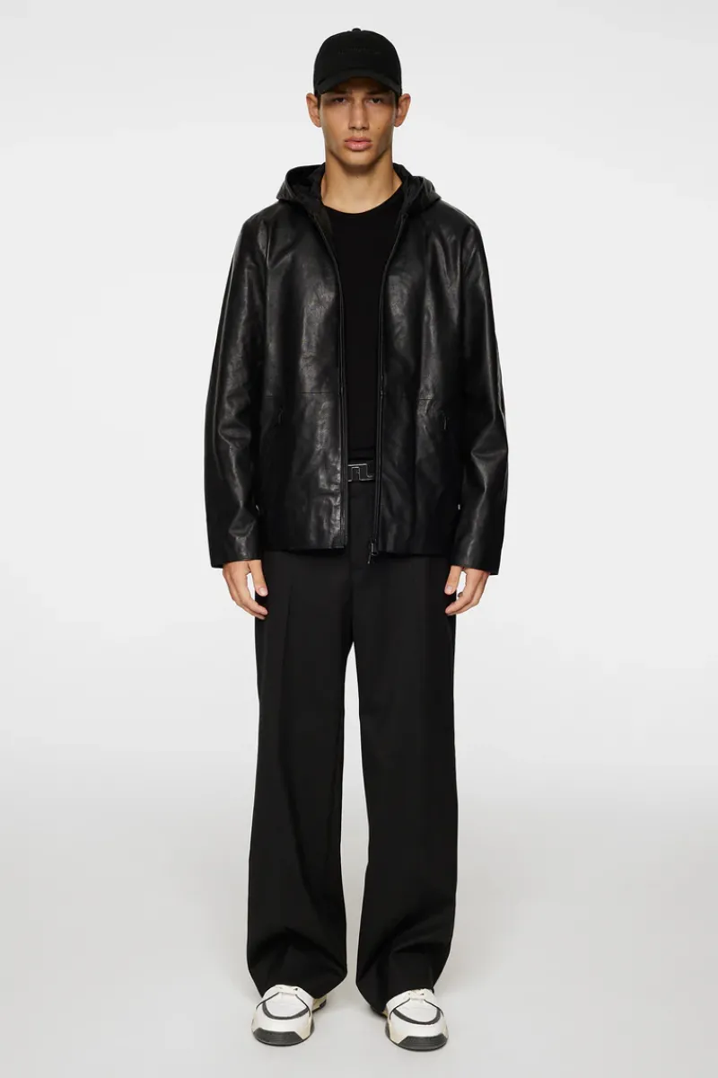 J.Lindeberg Hadley Leather Hoody Jacket* Jackets|Outerwear