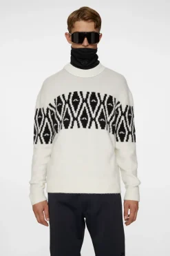 J.Lindeberg Jalen Jacquard Knitted Sweater* Ski|Topp