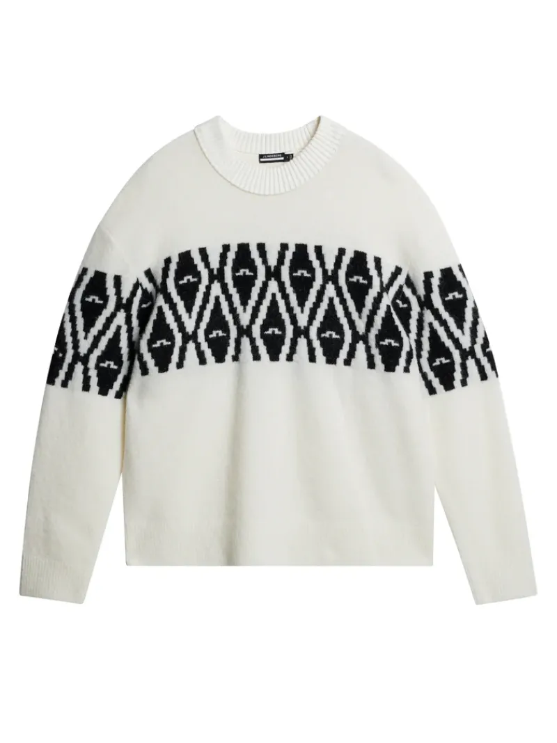 J.Lindeberg Jalen Jacquard Knitted Sweater* Ski|Topp