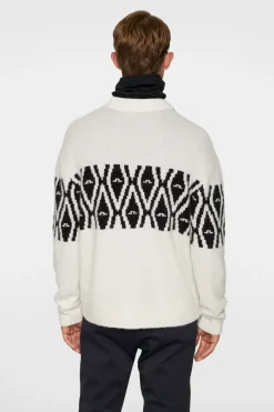 J.Lindeberg Jalen Jacquard Knitted Sweater* Ski|Topp