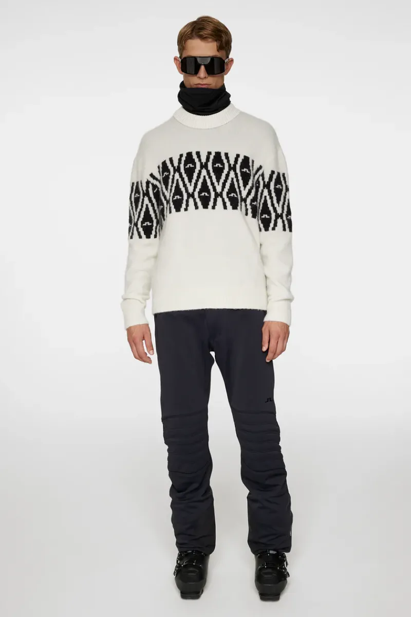 J.Lindeberg Jalen Jacquard Knitted Sweater* Ski|Topp