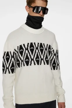 J.Lindeberg Jalen Jacquard Knitted Sweater* Ski|Topp