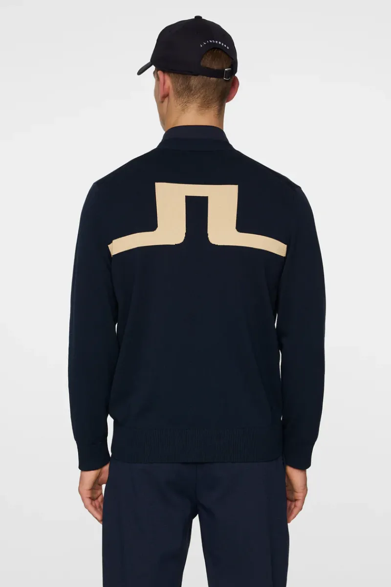 J.Lindeberg Jarred Knitted Cardigan* Golf|Knitwear