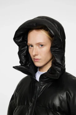 J.Lindeberg Jolene Leather Padded Jacket* Jakker|Jakker